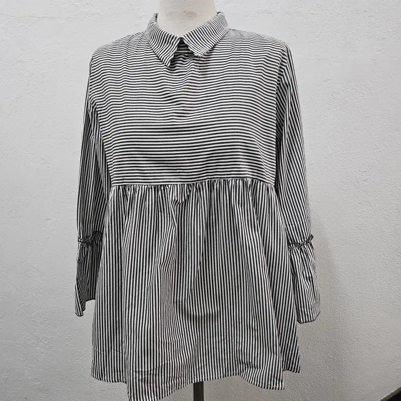 [BUNJANG] VALENTINAS ITALY Women's White Polyester Blend Blouse L / VALENTINAS ITALY 블라우스 여 L J6204