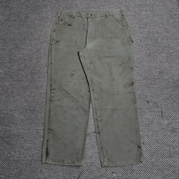 [BUNJANG] Carhartt WIP Single Knee Moss Green Pants / [40]칼하트 싱글니 모스그린 -B36