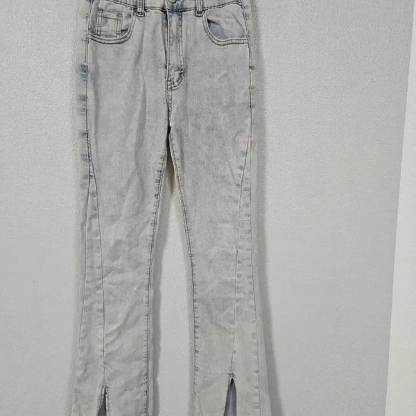 [BUNJANG] MOONGCHI Washed Bootcut Jeans (Size S) / MOONGCHI 워싱 부츠컷청바지 S