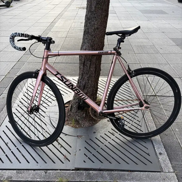 [BUNJANG] TSUNAMI Pixie Bicycle Rose Gold / TSUNAMI 픽시 자전거 로즈골드