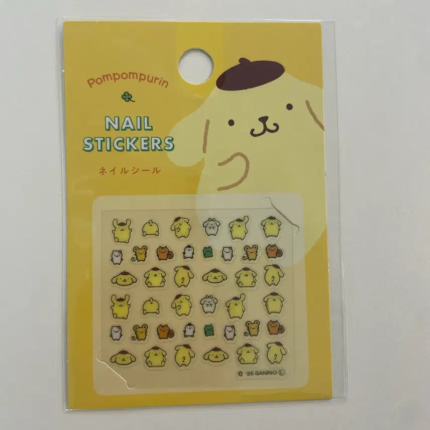 [BUNJANG] Sanrio Pompompurin Nail Stickers Japanese Authentic / 새상품) 폼폼푸린 네일스티커 폰꾸 산리오 일본정품
