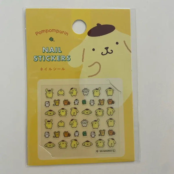 [BUNJANG] Sanrio Pompompurin Nail Stickers Japanese Authentic / 새상품) 폼폼푸린 네일스티커 폰꾸 산리오 일본정품