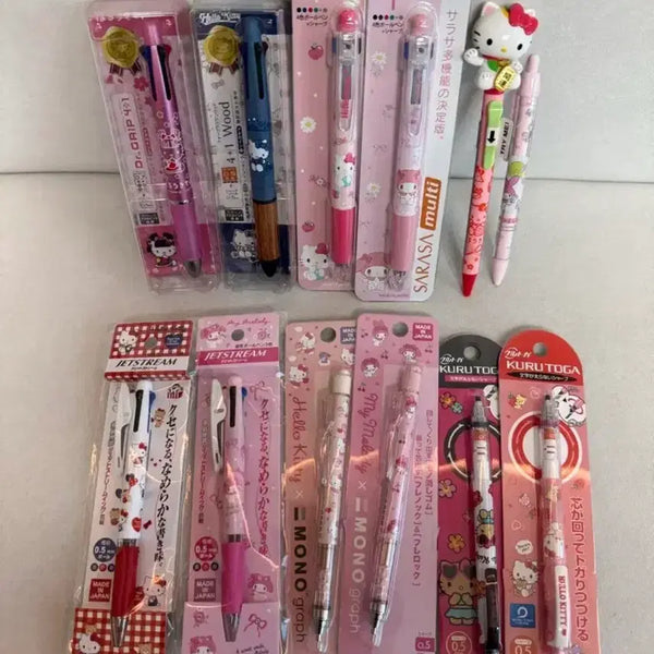 [BUNJANG] Sanrio Jetstream, Sarasa, Dr. Grip, Kuru Toga Mechanical Pencils & Pens / 헬로키티 샤프 볼펜 제트스트림 사라사 닥터그립 쿠루토가