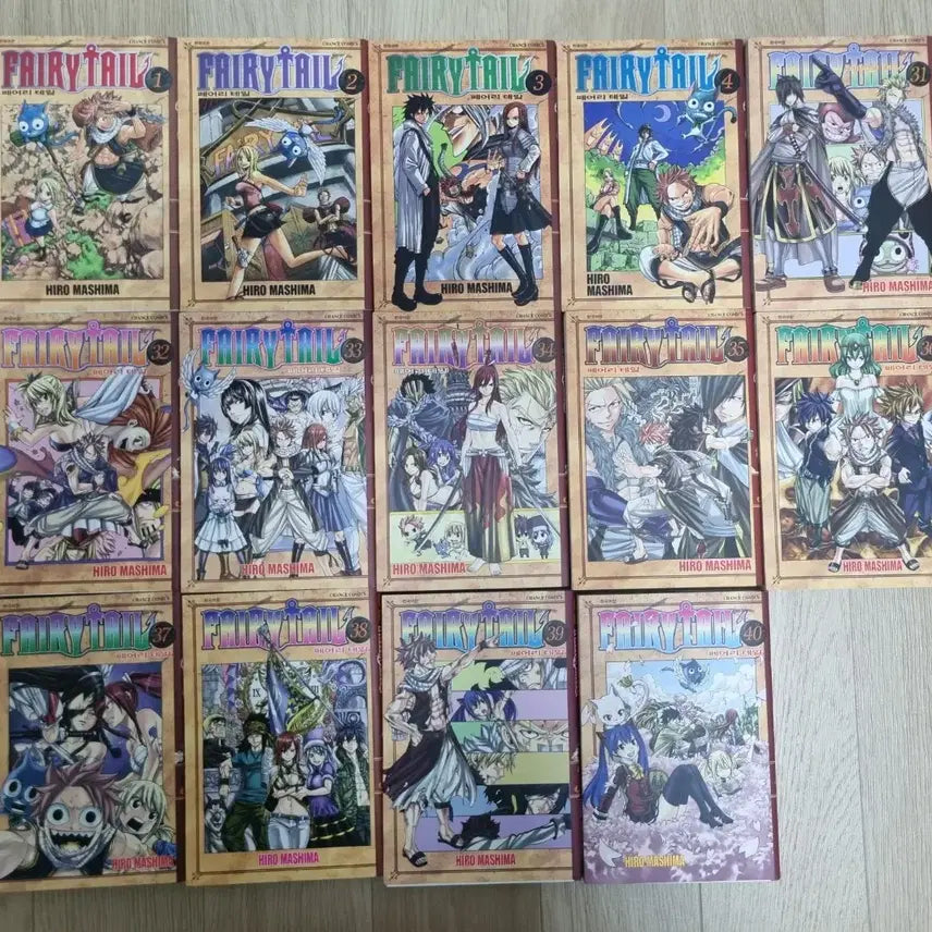 [BUNJANG] Fairy Tail Manga Volumes 1-4 & 31-40 Bundle Set / 페어리테일 만화책 단행본 일괄로 판매합니다.