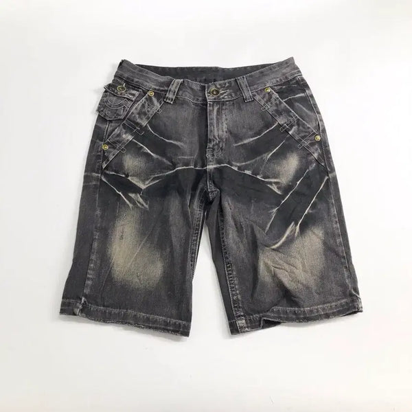 [BUNJANG] Washed Denim Shorts / 워싱 데님 반바지
