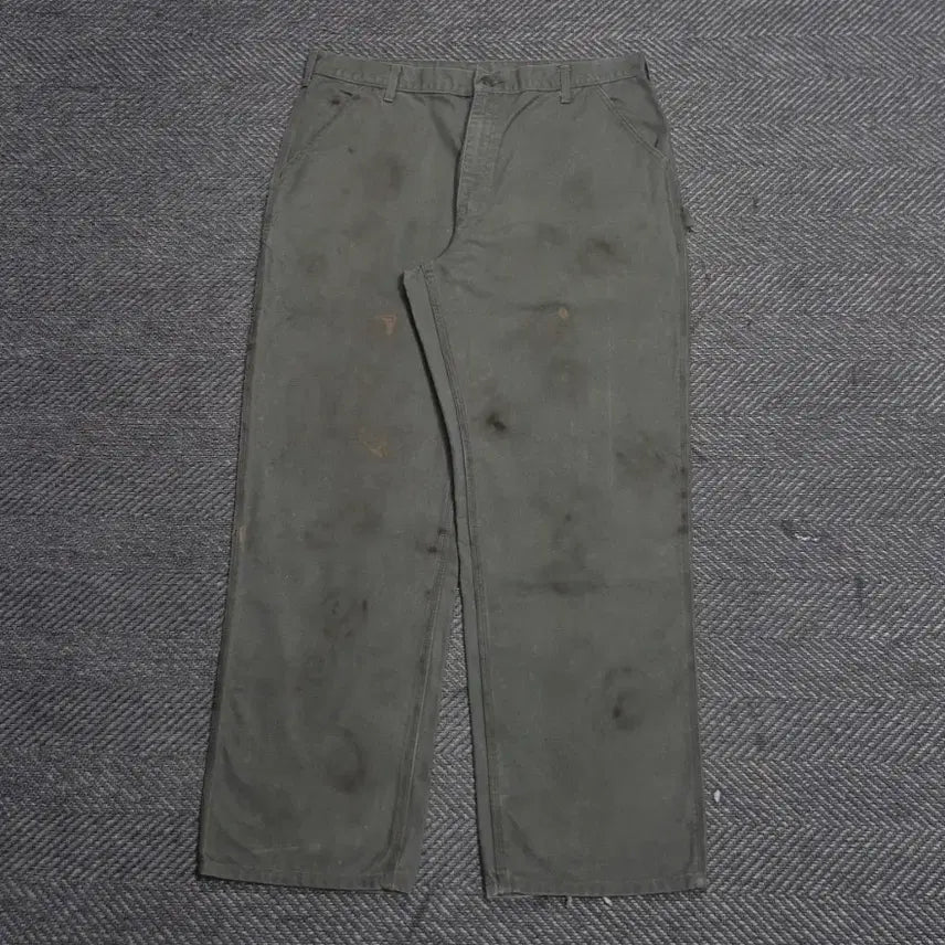 [BUNJANG] Carhartt Single Knee Pants Moss Green / [38]칼하트 싱글니 모스그린 -B37