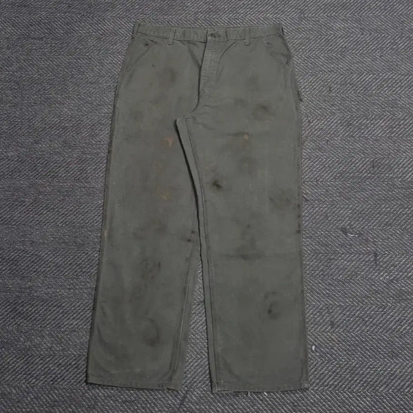[BUNJANG] Carhartt Single Knee Pants Moss Green / [38]칼하트 싱글니 모스그린 -B37