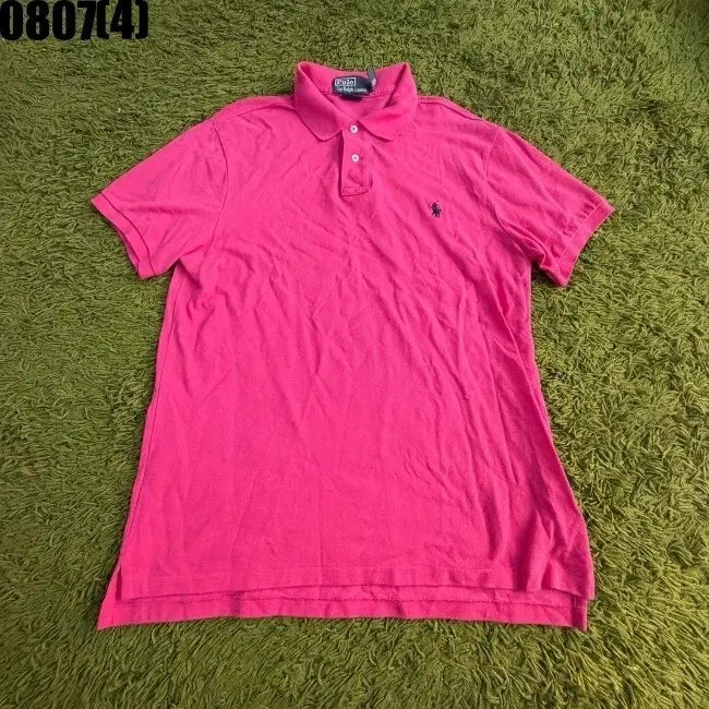 [BUNJANG] Polo Ralph Lauren Pink Short Sleeve Polo Shirt L / 폴로 랄프로렌 핑크 반팔 카라티 L 0807