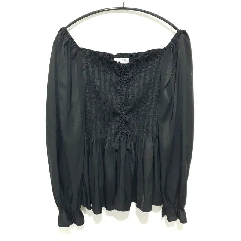 [BUNJANG] Riricco Shirring Smoke Blouse / 리리앤코 셔링 스모크 블라우스 2_M2905