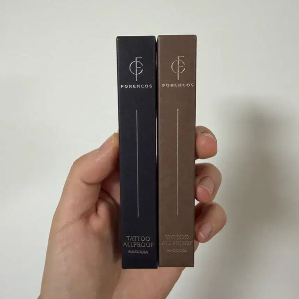 [BUNJANG] Forencos Tattoo All Proof Mascara Set (Black & Brown) / (2개 가격) 포렌코즈 타투 올프루프 마스카라 블랙, 브라운