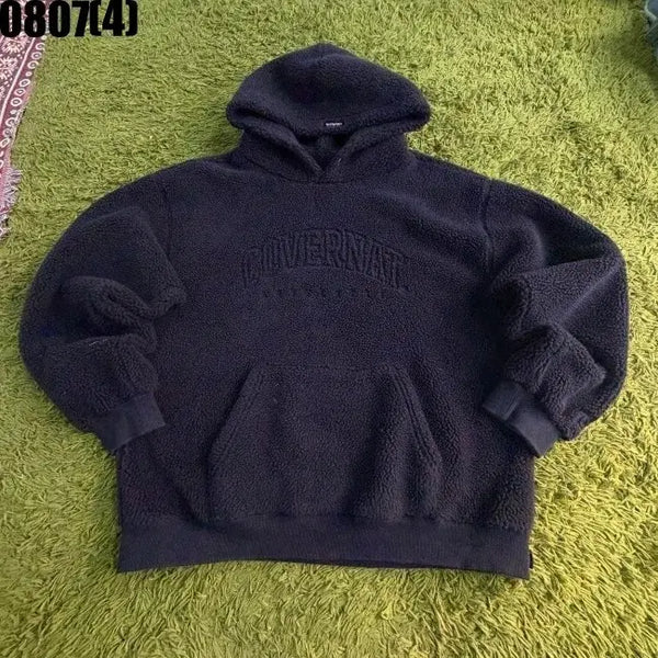 [BUNJANG] Covernat Fleece Hoodie Navy L / 커버낫 플리스 후드 네이비 L 0807