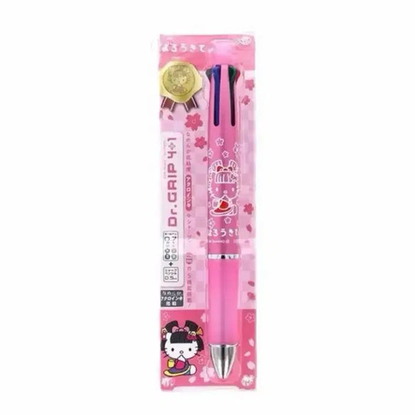 [BUNJANG] Sanrio Hello Kitty Dr. Grip 4-Color Ballpoint Pen + Mechanical Pencil / 산리오 키티 닥터그립 키티 볼펜 키티 샤프 4색 볼펜 + 샤프 헬로키티
