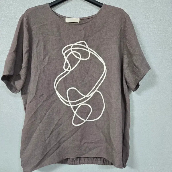 [BUNJANG] AENOC Rayon Blend Blouse (Size 66-77) / AENOC 레이온혼방 블라우스 66~77