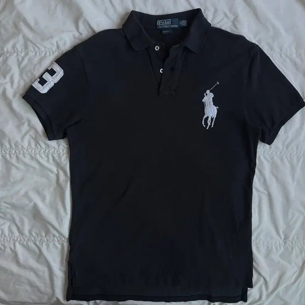 [BUNJANG] Kwon Gi-beom (Wearing) Polo Big Pony Black T-shirt / (김하온 착용) 폴로 빅포니 블랙