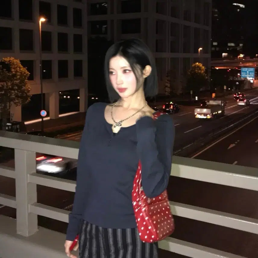 [BUNJANG] Comme des Garçons Girl Dot Crossbody Bag Red / 꼼데가르송 걸 도트 크로스백 레드