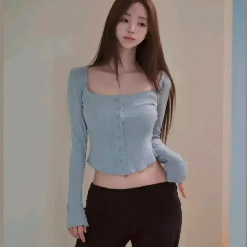 [BUNJANG] Kaindami Summer Eyelet Knit Cardigan / 카인다미 몸매보정 썸머 아일렛 니트 가디건 긴팔 스퀘어넥 밑단굴림 여리