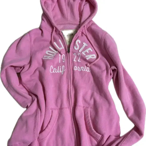 [BUNJANG] Hollister Logo Zip-Up Hoodie / 홀리스터 후드집업