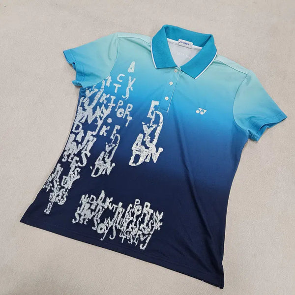 [BUNJANG] Yonex Women's Short Sleeve Collar T-Shirt 0722Y2 / 100 요넥스 여성 게임 반팔 카라티 0722Y2