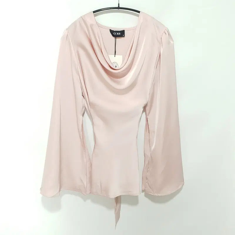 [BUNJANG] Shop CIDER Satin Drape Blouse / 샵사이다 새틴 드레이프 블라우스 M_M3050