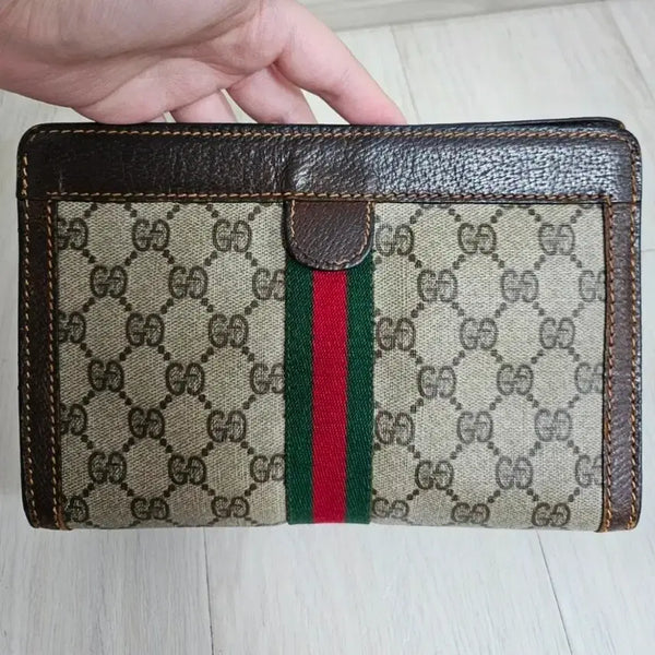 [BUNJANG] Gucci Ophidia GG Supreme Clutch Bag / (정품) 구찌 GG 수프림 오피디아 클러치