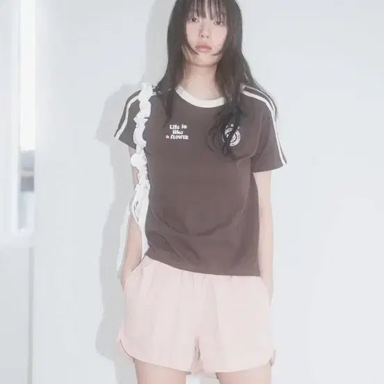 [BUNJANG] Hivism Uniform Tee Brown / 해비즘 유니폼 티 브라운