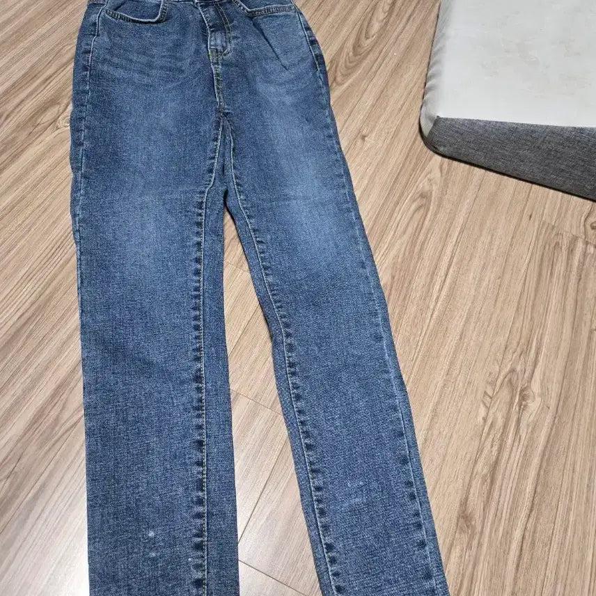 [BUNJANG] High-Waist Blue Denim Jeans / 청바지 데님 팬츠 블루