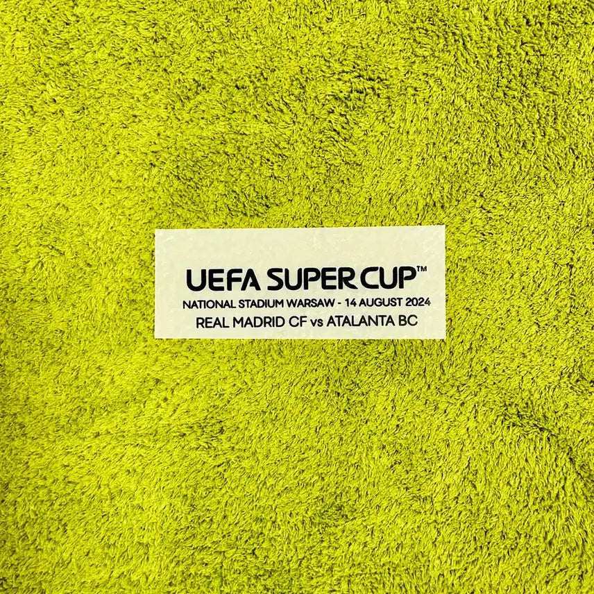 [BUNJANG] Real Madrid 2024 UEFA Super Cup Final MDT Jersey Patch / 2024 UEFA 슈퍼컵 레알마드리드 결승 MDT 유니폼 패치