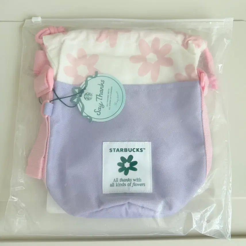 [BUNJANG] Starbucks Flower Mini Crossbody Bag / 스타벅스 땡스 플라워 미니크로스백