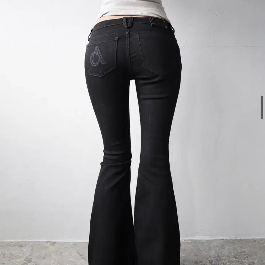 [BUNJANG] Clatta Black Flare Denim Pants / 클라따 블랙 플레어 데님 S(현재 품절 상품)