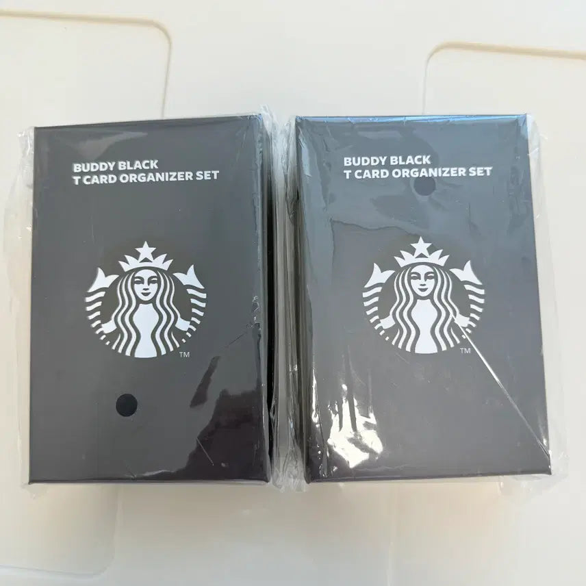 [BUNJANG] Starbucks Buddy Black T Card Organizer Set / 스타벅스 버디 블랙 T 카드 오거나이저 세트