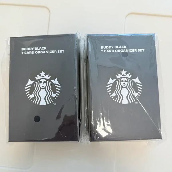 [BUNJANG] Starbucks Buddy Black T Card Organizer Set / 스타벅스 버디 블랙 T 카드 오거나이저 세트