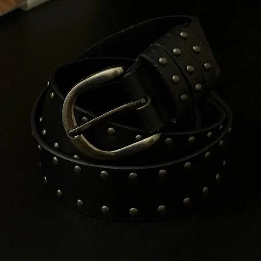 [BUNJANG] Vintage Studded Leather Belt / 빈티지 스트릿 스터드 벨트 새상품