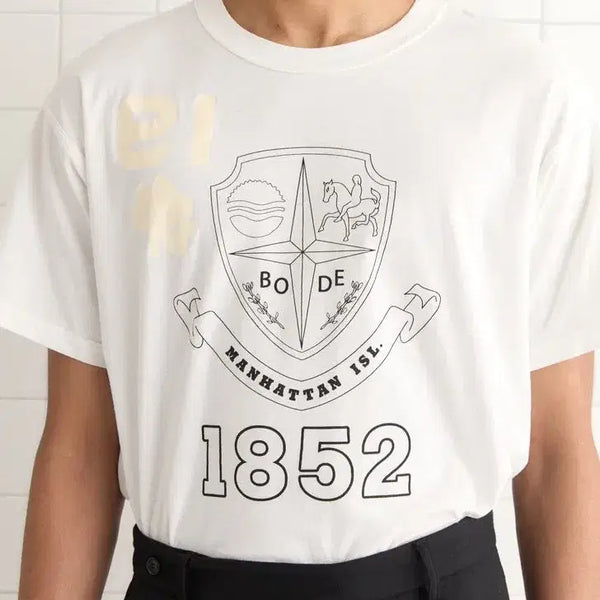 [BUNJANG] Body Reversible Crest T-Shirt / 보디 리버시블 크레스트 티셔츠
