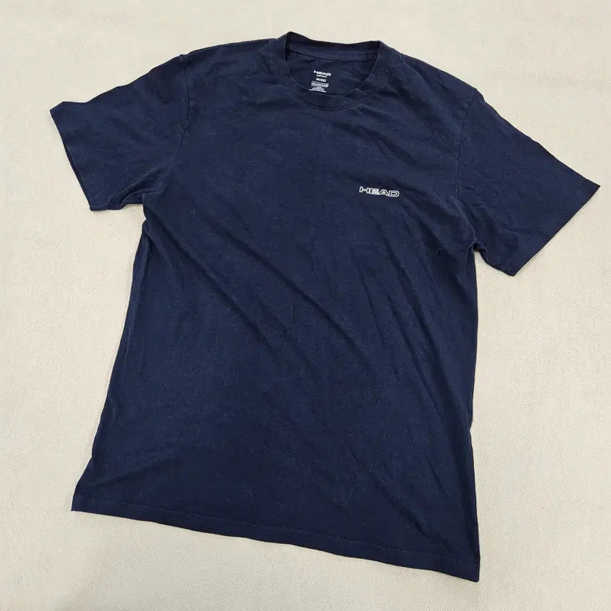 [BUNJANG] M.Head Navy Short Sleeve T-Shirt / M 헤드 네이비 반팔 티 0611Y2
