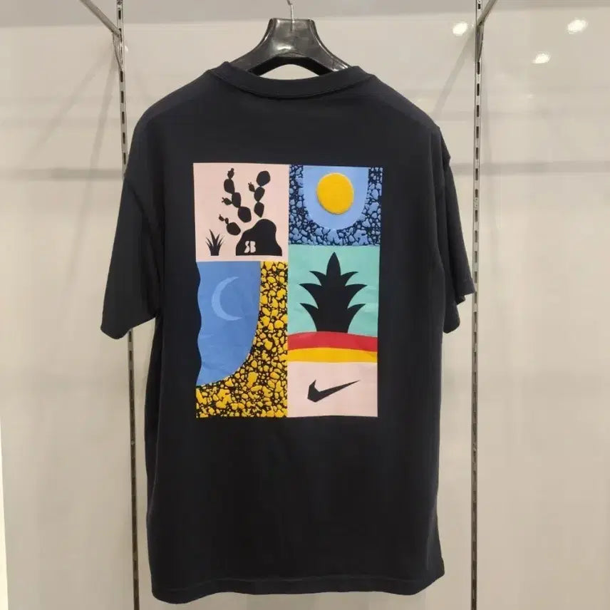 [BUNJANG] Nike SB Black Graphic Print T-Shirt / 나이키 반팔티 블랙 그래픽 프린트