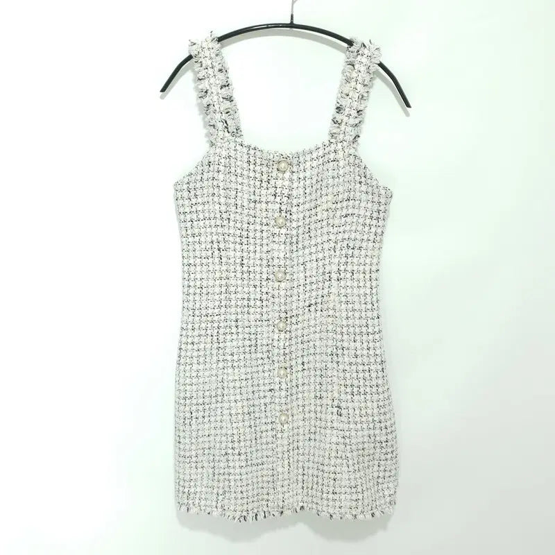 [BUNJANG] Mio Pearl Tweed Bustier Dress / 미쏘 진주 트위드 뷔스티에 원피스 M_M2909