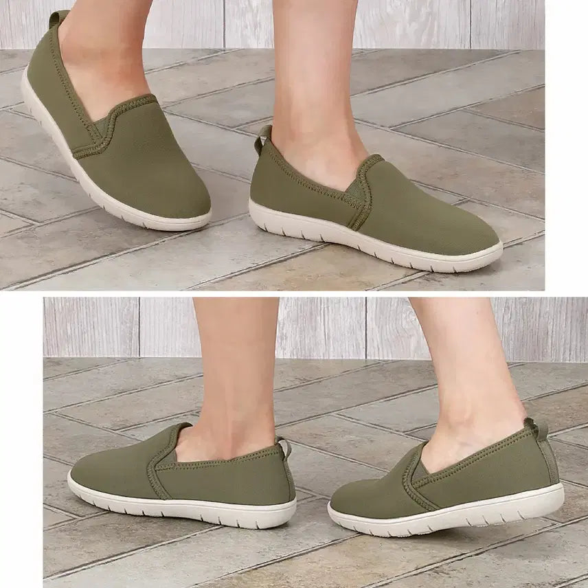 [BUNJANG] PANSY Women's Slip-on Flats (Gray, Size M) / 팬지(PANSY) 일제 여성용 슬립온 단화