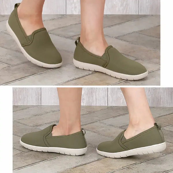 [BUNJANG] PANSY Women's Slip-on Flats (Gray, Size M) / 팬지(PANSY) 일제 여성용 슬립온 단화