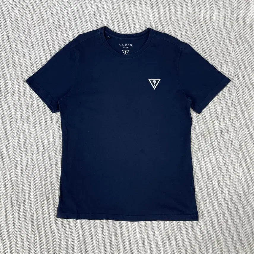 [BUNJANG] Guess Navy Logo T-Shirt (L) / 게스 반팔 티셔츠 네이비 L