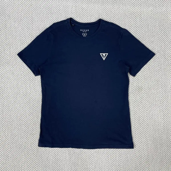 [BUNJANG] Guess Navy Logo T-Shirt (L) / 게스 반팔 티셔츠 네이비 L