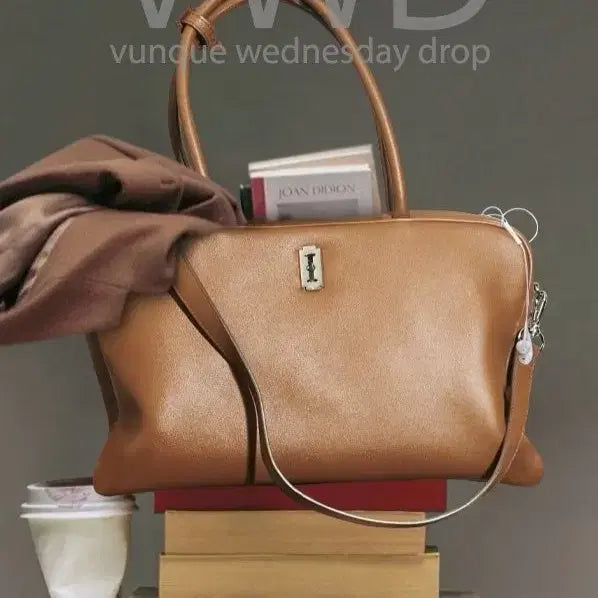 [BUNJANG] Vunque Torque Square Tote Bag M Camel / vunque 토크 스퀘어 토트백 M 카멜