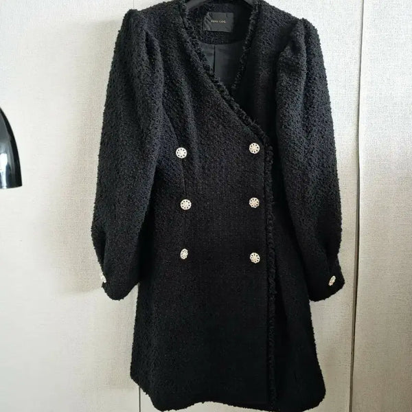 [BUNJANG] Zelloug Tweed Double-Button Jacket / 줄로그 트위드  자켓 30000