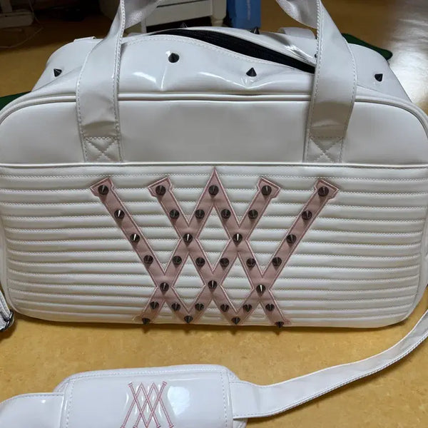 [BUNJANG] Anew Golf Limited Edition Sakura Boston Bag / 새상품 정품 어뉴골프 보스턴백 한정판 사쿠라