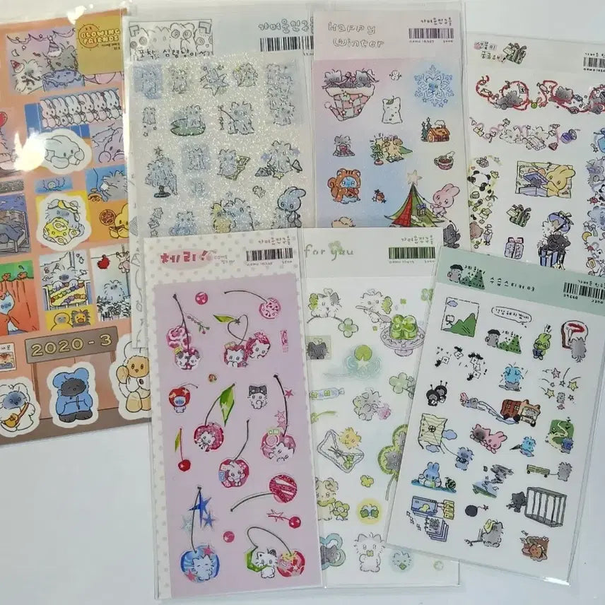 [BUNJANG] Light Friends Sticker Bundle Set / 일괄) 서일페 케일페 가벼운 친구들 운님 스티커