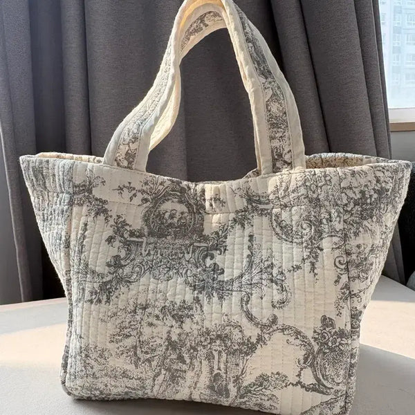 [BUNJANG] French Quilting Tote Bag / 프렌치 퀼팅 토트백(새상품)