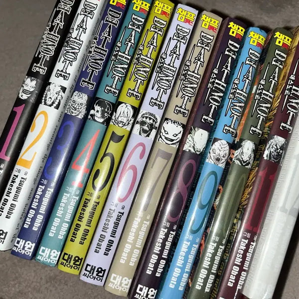 [BUNJANG] Death Note Complete Manga Set Volumes 1-12 / 데스노트 만화책 1~12권 일괄 양도