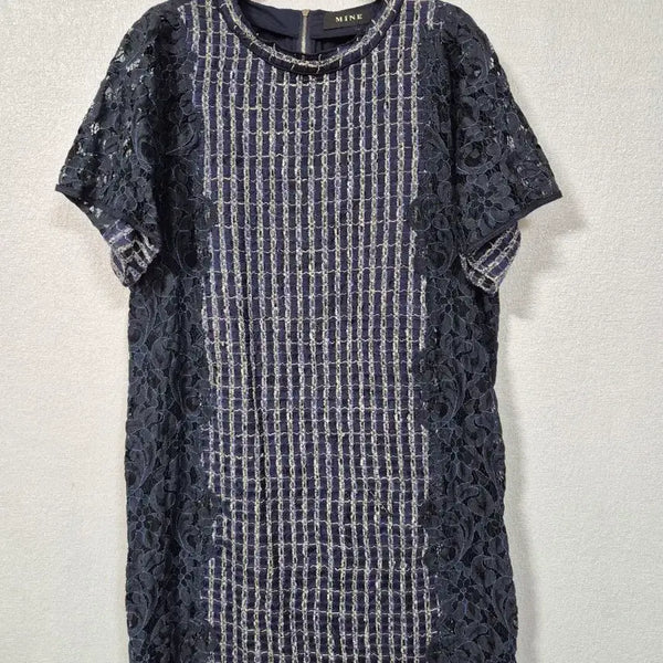 [BUNJANG] Mine Silk Blend Short Sleeve Dress / 마인 견혼방 반팔원피스 55~66