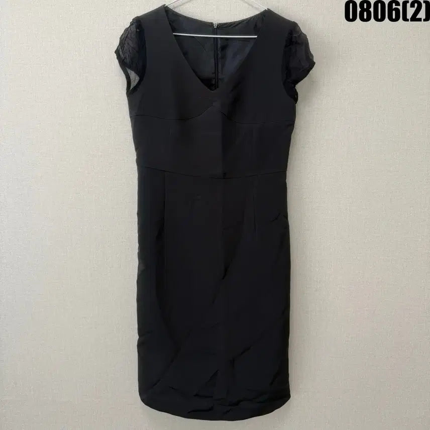 [BUNJANG] Black Lace Short Sleeve Dress / 블랙 레이스 반팔 원피스