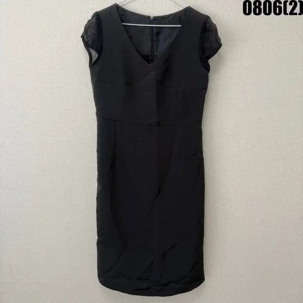 [BUNJANG] Black Lace Short Sleeve Dress / 블랙 레이스 반팔 원피스