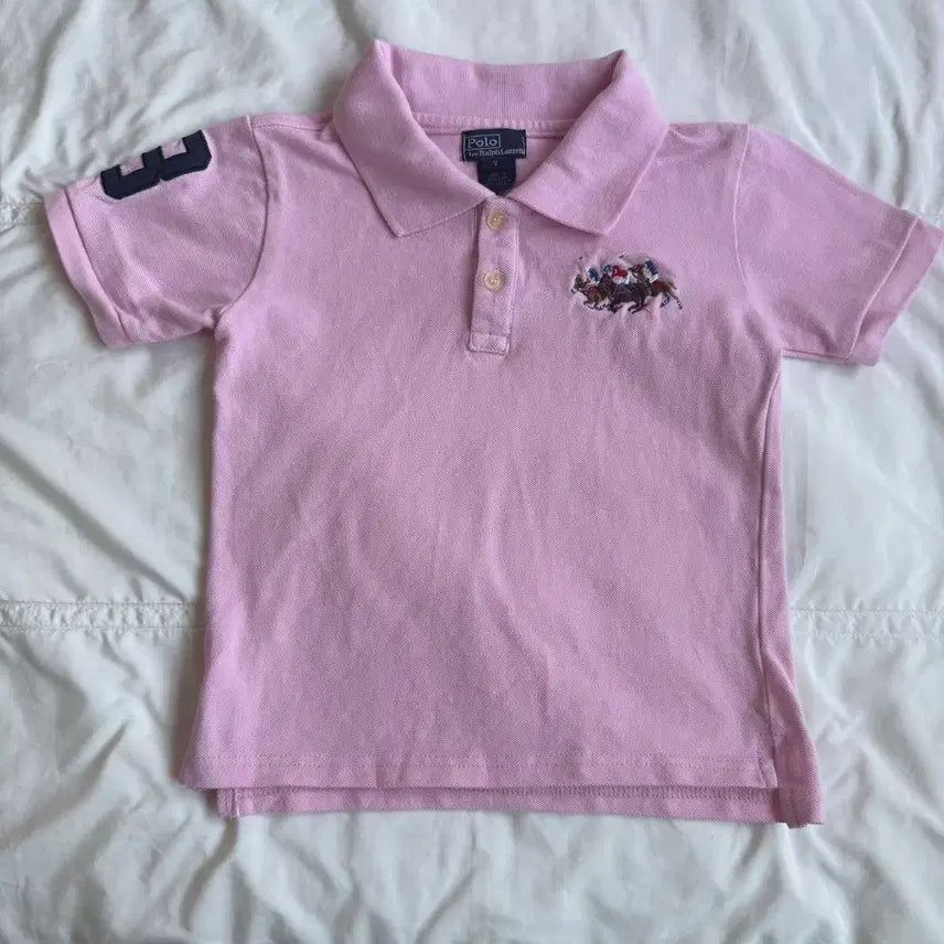 [BUNJANG] Polo Ralph Lauren Big Pony Cropped T-Shirt / 폴로 빅포니 핑크